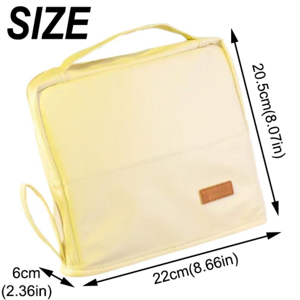 Portable Cosmetics Storage Bag Solid Color Vertical Travel Makeup Organizer Multi-Layer PU Cosmetic Organizer Outdoor