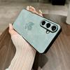 Lambskin Leather Maple Leaves Case for Samsung S26 S25 S24 S23 S22 S21 Plus Ultra FE A55 A54 A53 A35 A34 A25 A24 A23 A15