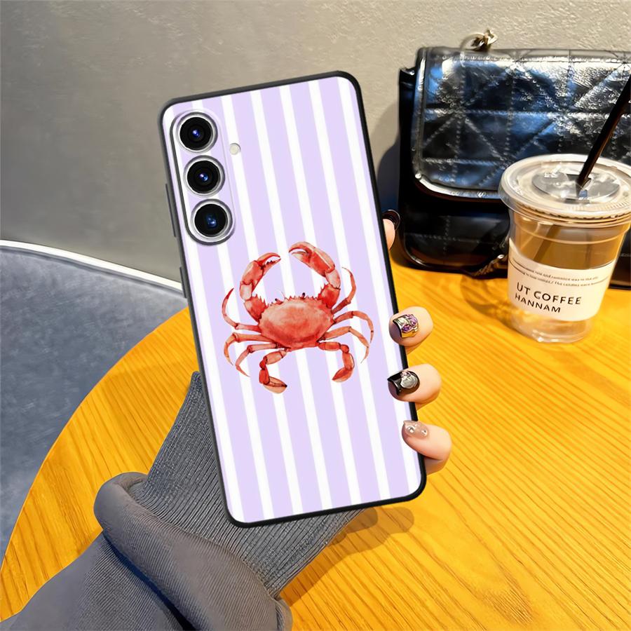 Marine Animals Soft Back Phone Cover Case for Samsung Galaxy A14 A15 A51 A52 A33 A34 A24 A31 A54 A71 A12 A13 A35 A41 A22 A23 A16