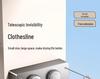 Retractable Invisible Indoor Clothesline - No-Punch Bathroom or Balcony Steel Wire Drying Rack