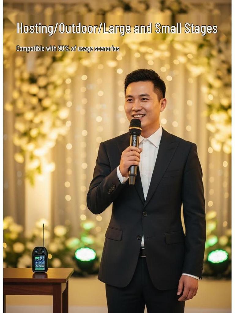 High-End Bluetooth Wireless UHF Microphone Dual Set
