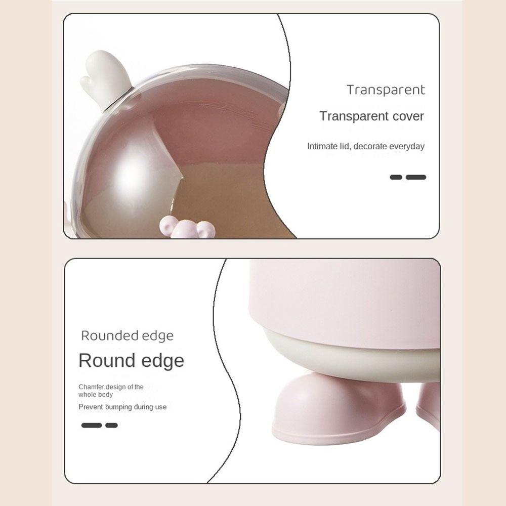 Staubdichte Schreibtisch-Aufbewahrungsbox mit Deckel Mülleimer Cartoon Schreibtisch-Mülleimer Kinderspielzeug