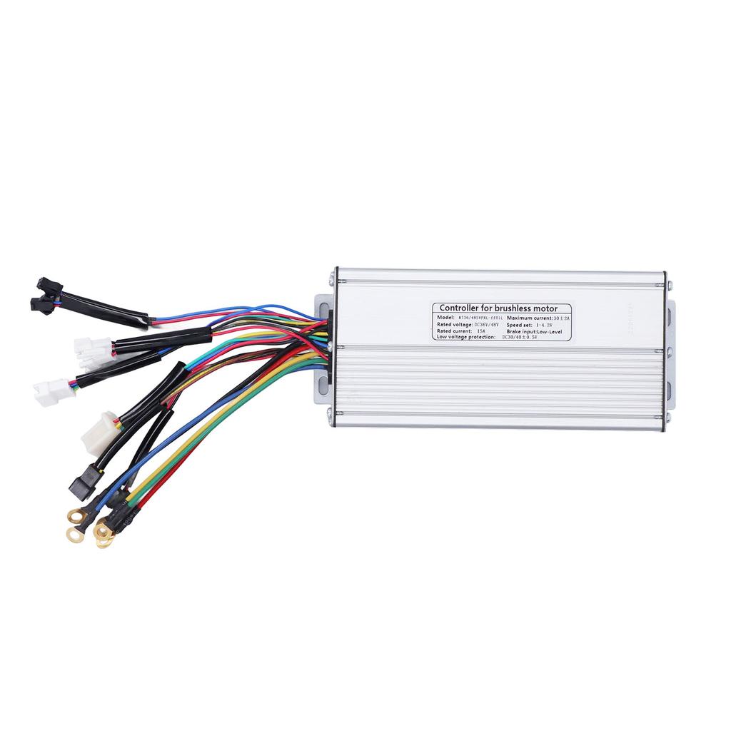 E-Bike Controller Aluminiumlegierung 30A Sinuswellen-Geschwindigkeitsregler mit Lichtkabel für Fahrradumrüstung