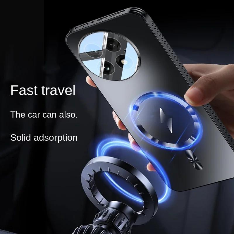 For OnePlus 13 Case Hard Matte Magnetic Wireless Charging Lens Protective Back Cover Case For OnePlus13 12 One Plus 13 12 Shell