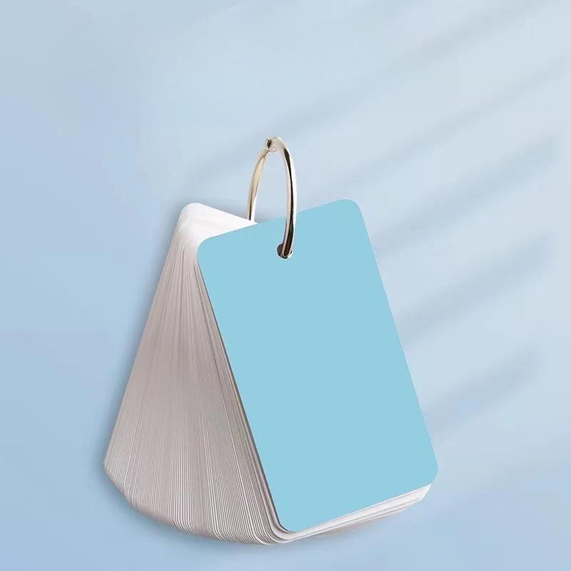 Portable Notebook Loose Leaf Notepad Ring Sticky Note for Staff Students Kawaii Stationery Diary Cards Style Brochure Pamphlet
