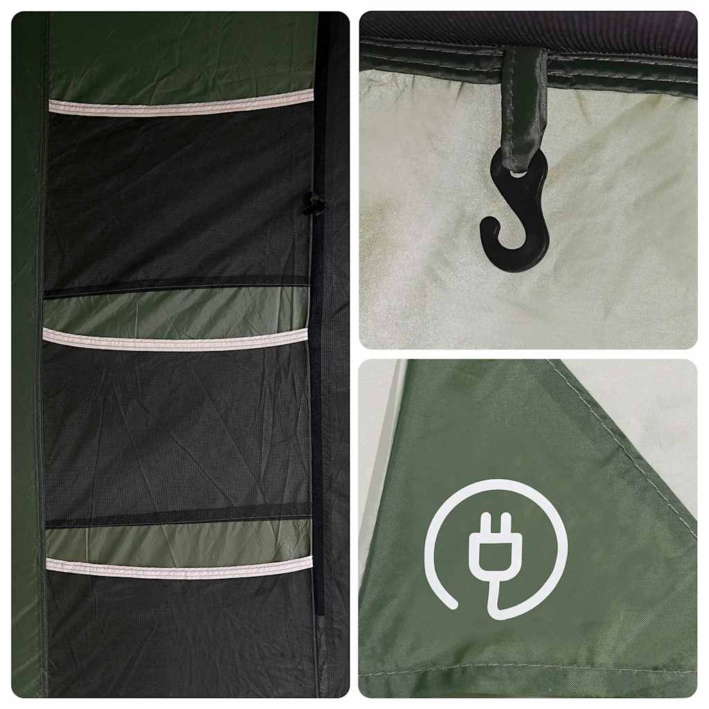 Tunnel Family Tent for 8 People Green Waterproof