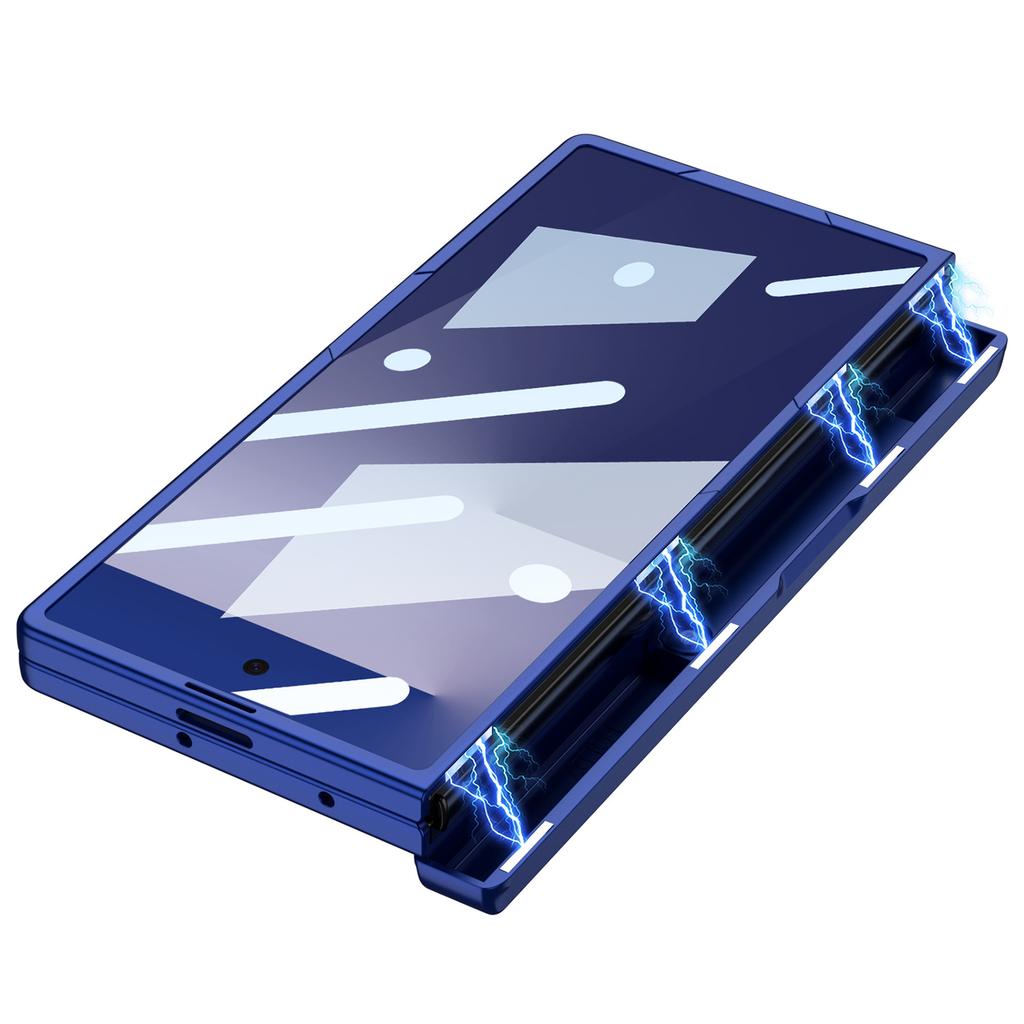 Suitable for Samsung Z Fold7 Mobile Phone Case Magnetic Suction Hinge Center Shaft Shell Membrane Side Bracket Fold7 Card Bag Protection Case