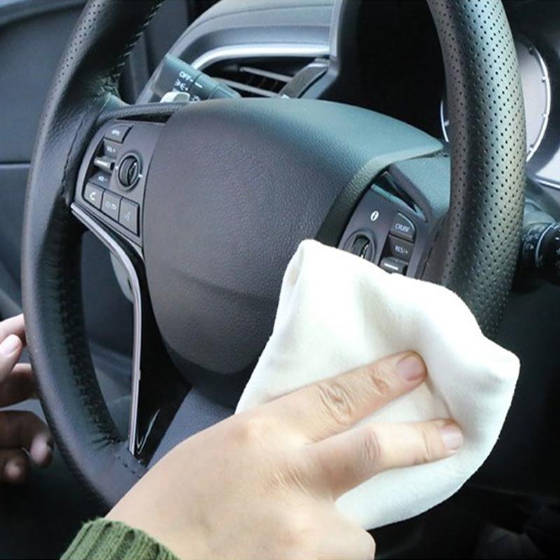 Paño de limpieza natural para el cuidado del automóvil, gamuza auténtica, ultra absorbente, toallas rápidas para lavar accesorios, piel de oveja natural, secado rápido