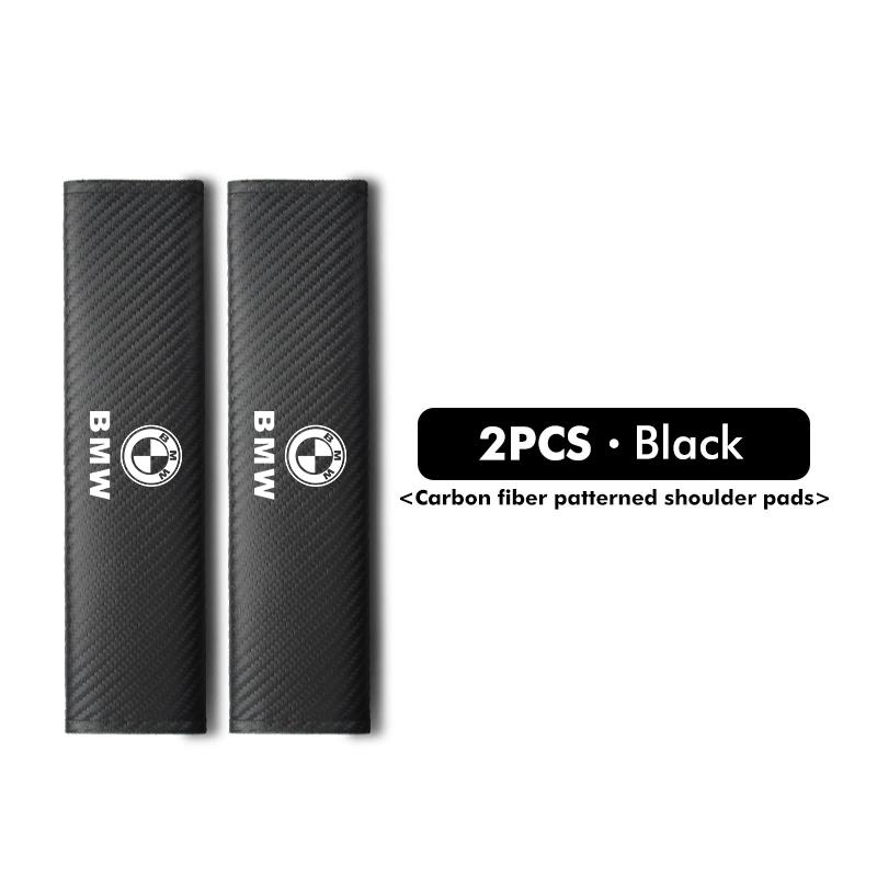 Car Seat Belt Carbon Fibre Shoulder Protection Pad Accessories For BMW M 1 3 4 5 6 7 Series M3 M6 F01 F02E34 E36 E70 F10 X6 X1