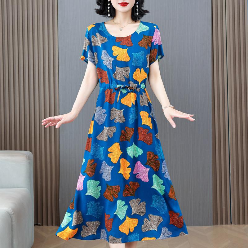 

Элегантные женские платья летняя винтажная одежда повседневные платья больших размеров с коротким рукавом летние длинные платья 5XL