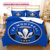 CF Montreal Pattern Bedding Home Decoration Birthday Gift (1 * Duvet Cover + 2 * Pillowcase, Without Core)