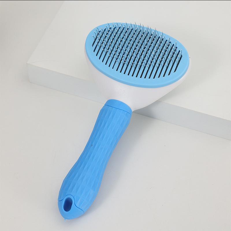 

Pet Hair Removal Comb for Cats & Dogs - Detangling Brush for Teddy & Bichon Frise Regular