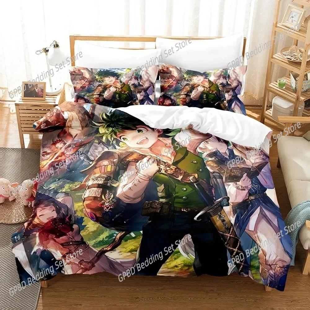 3D Print Anime My Hero Academia Beding Set Bedrom Soft Modern Bedspreads Comefortable Soft Duvet Cover Comfortable Quilt Cover And Pilowcase