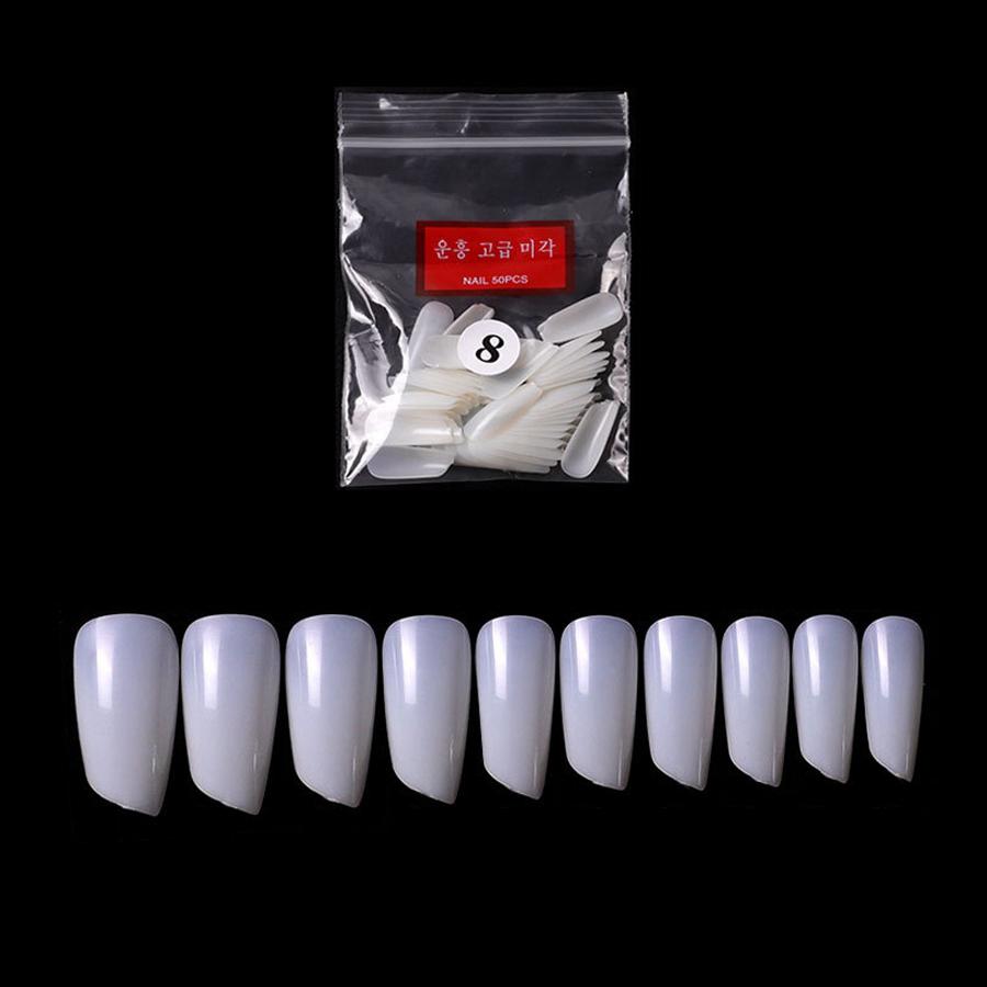 

500Pcs Asymmetrical False Nail Tips, Seamless Full Cover False Nails, for Nail Extensions Manicure