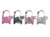 Two-heart Cat Bag Hook: Customizable Logo, Inner-Folding Table Edge Hook for Ladies