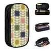 Orla Kiely Floral Retro Flower Pencil Cases Lovely Pen Holder Bags for Student Large Storage Students School Gift Pencil Box