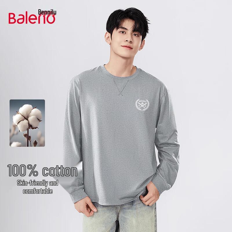

Baleno Men s Loose Fit Crew Neck Cotton Sweatshirt M