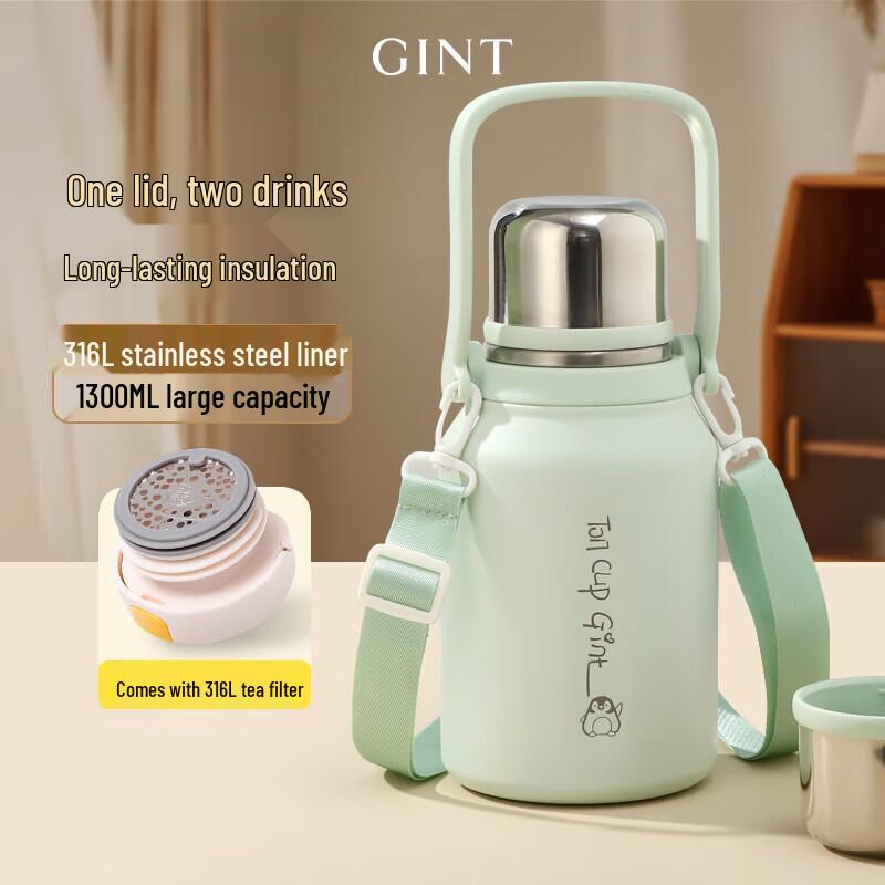 GiNT 1000ml 316L Stainless Steel Insulated Sport Water Bottle