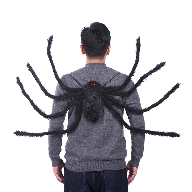 90/125CM Orrore Peluche Ragno Borsa Decorazione Halloween Caramelle Zaino Forma Ragno Grande Dolcetto o Scherzetto Halloween Oggetti di Scena Costume