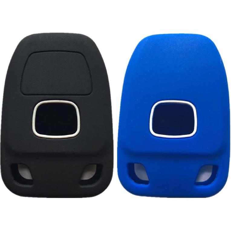 Key Fob Cover for Honda Odyssey: 2Pcs 6 Buttons Silicone Car Key Case Protector Fit for 2011 2012 2013 Honda Odyssey N5F-A04TAA 3248A-A04TAA | Black