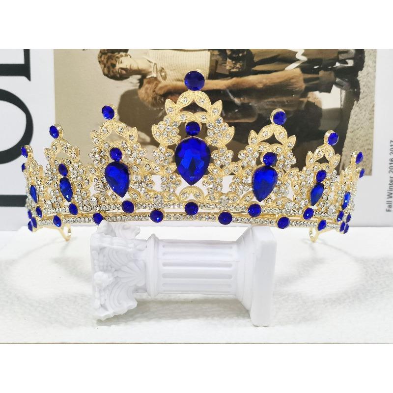 Bridal Crown Tiara Birthday Party Alloy Hairband Rhinestone Queen Hair Accessories Wedding Clothing Crown