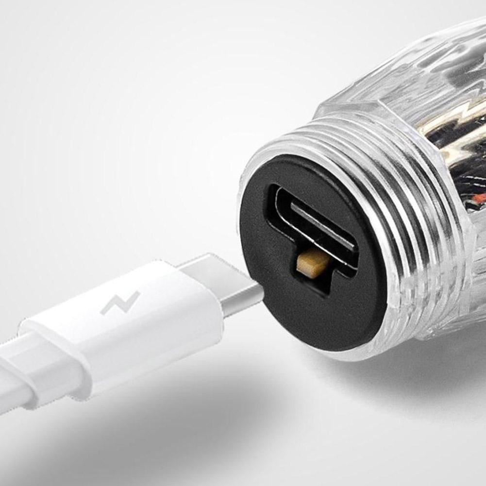 Akumulatorowa dioda LED USB do wentyli opon Wodoodporna konstrukcja Kolorowe miganie Czujnik wibracji do samochodów i motocykli