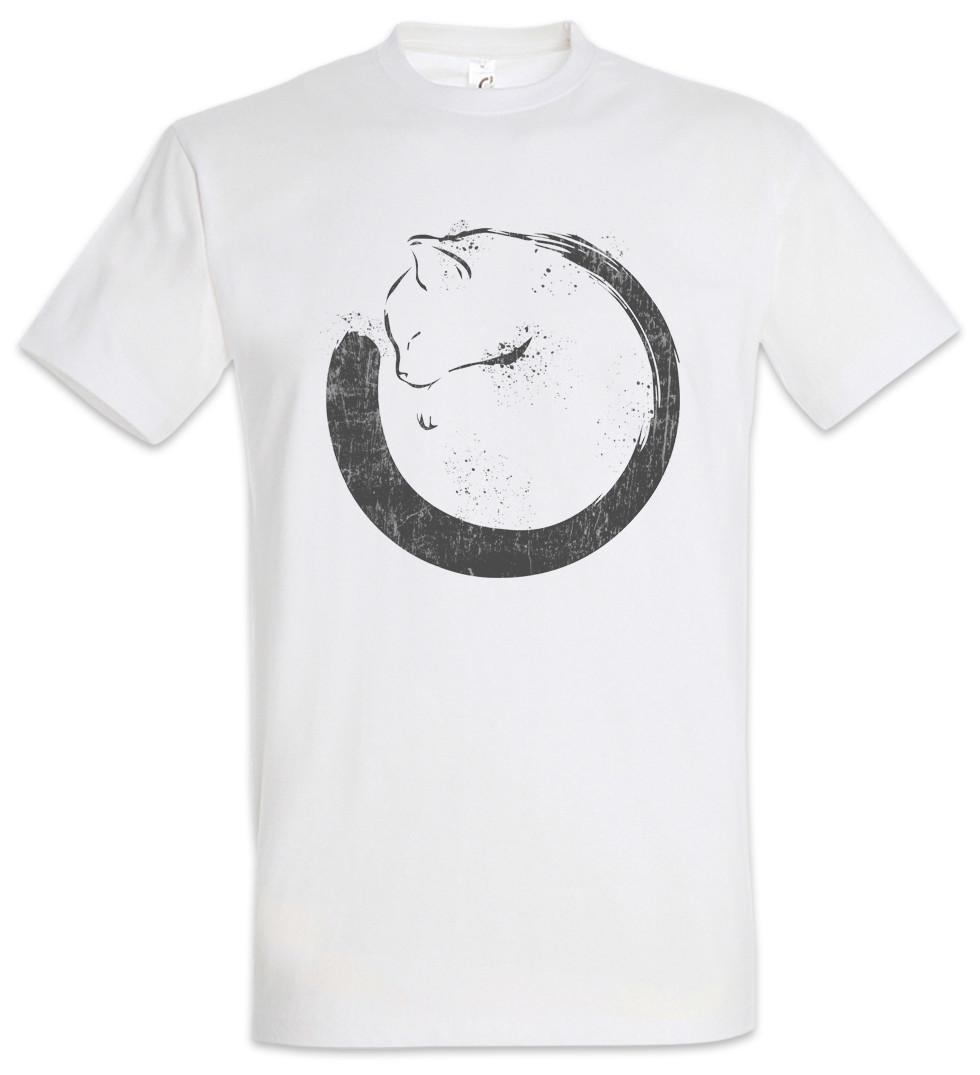 Cat Circle T-Shirt meow cats cat Love Addicted Addiction Fun Spiral M