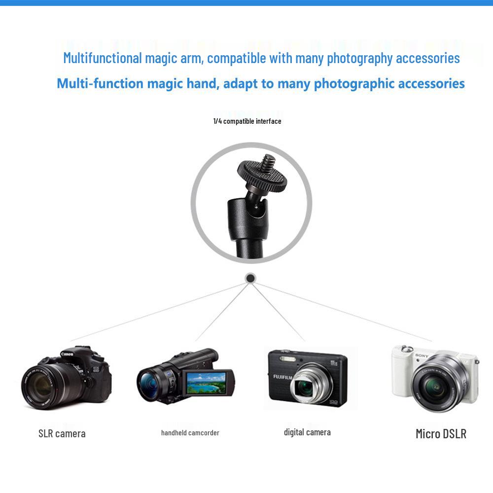 SLR Camera Magic Arm Mount Kit with 7/11-Inch Size Options – Includes Large/Small Crab Clamp and Mighty Clamp