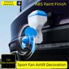 Angle Adjustable Rear Bumper Decorations Self-sticking Propeller Shaped Ornament  Tail Decor