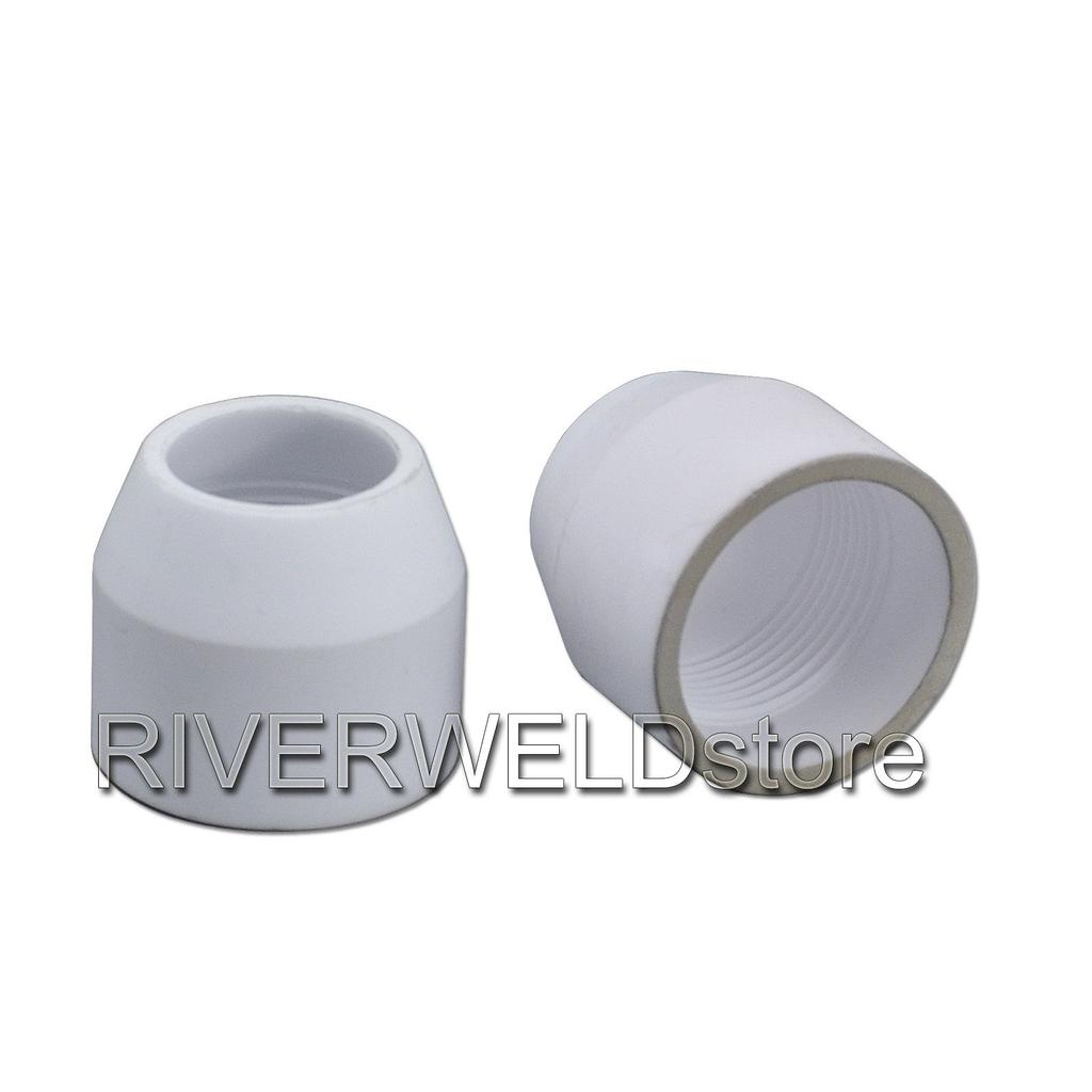 RIVERWELD Plasma Cutter Electrode Shield Air Plasma Cutter Cutting Torch Compatible with 45 Pieces Nozzles, Ø1.3mm, 80A, Cups, Consumables, P-80,