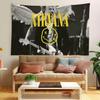 Alternative Rock Nnnirvana BAND Tapestry House Bedroom Living Bar Garden Microfiber Decoration Background