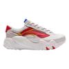Li Ning Wave Hbrd Cushioning Slip Resistant Abrasion Resistant Low Top Casual Shoes Women's Mist White AGCP378-4