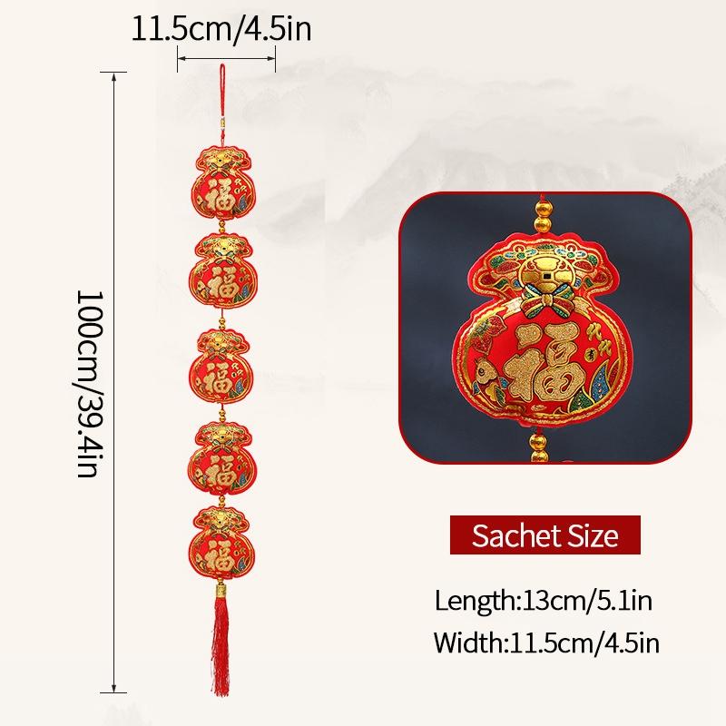 Chinese New Year 2025 Decorations Chinese Spring Festival Hanging Pendant Door Wall Ornament Traditional Chinese Room Decoration