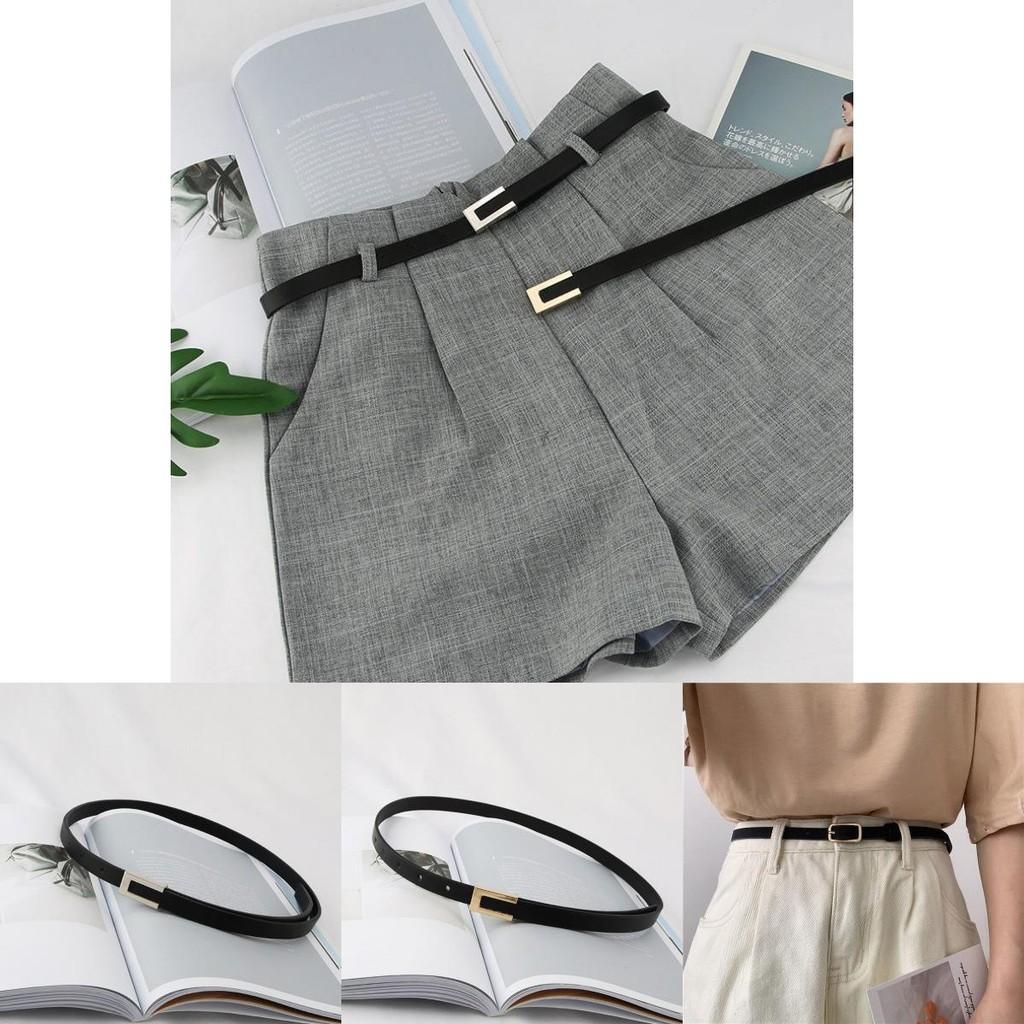 Sophisticated Black Womens Denim Pant Belt Adorned With Vintage Inspired Designs Buckle