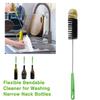 1/2/3/4/5/10PCS Long Handle Water Bottle Brush Flexible Bendable Cleaner For Washing Narrow Neck Bottles Wine Decanter
