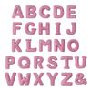 Pink Corduroy Letter Pillow A To Z English Alphabet Throw Pillow Decorative Capital Alphabet Shaped Hugging Cushion Sofa Bedroom Living Room Decor
