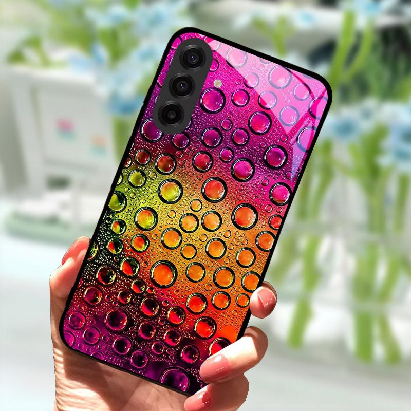 Pro Samsung Galaxy S25 FE Pouzdro na telefon Módní tvrzené sklo Zadní kryt telefonu Pro Samsung S25FE S 25 FE Ochrana objektivu Fundas