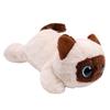 Siamese Cat Plush Toy Soft Lifelike Washable Cute Stuffed Animals Siamese Cat for Kids Adults Birthday Gift