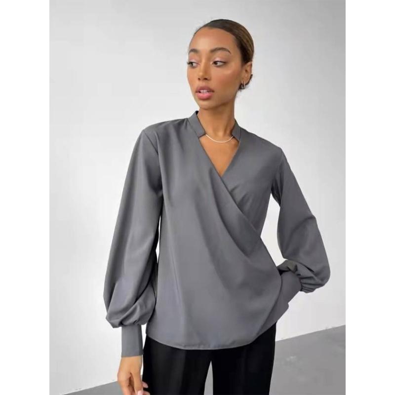 Blusas mujer de moda 2022 літо Топ жіночі жіночі сорочки Жіноча зелена біла сорочка Блузки топи Довгий рукав Шикарна жіноча блузка