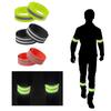 1 Pair Elastic Reflective Bands Safety Reflector Tape Straps Armband Wristband Ankle Leg Straps for Running Jogging Biking