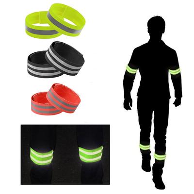 2 ks reflexních pásků elastický náramek náramek kotník popruhy na nohy bezpečnostní reflexní pásky popruhy pro noční jogging cyklistiku běh