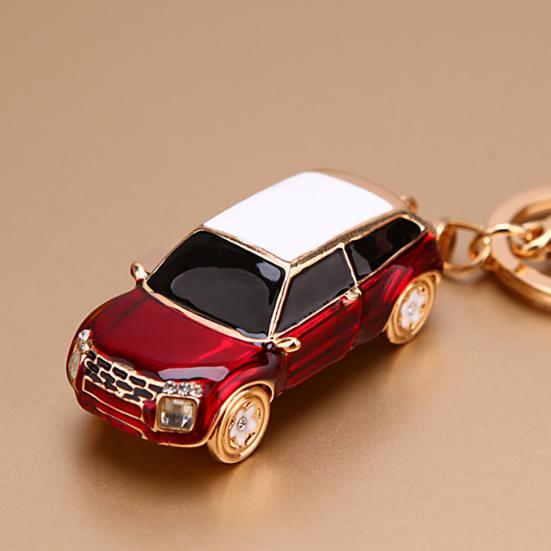 Fashion Mini Car Keychain Key Ring Holder Charm Women Handbag Pendant Decor