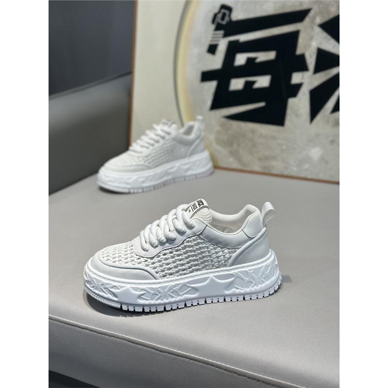 Summer new low-top woven breathable and comfortable casual soft-soled lace-up shoes bm