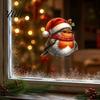 DIY Holiday Home Accents Christmas Bird Static Window Stickers, Cute Decorative Clings, PVC Waterproof Glass Stickers for Murals Windows And