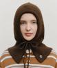 Malittepeulangsowajeobeo Circle Logo Balaclava Dark Brown