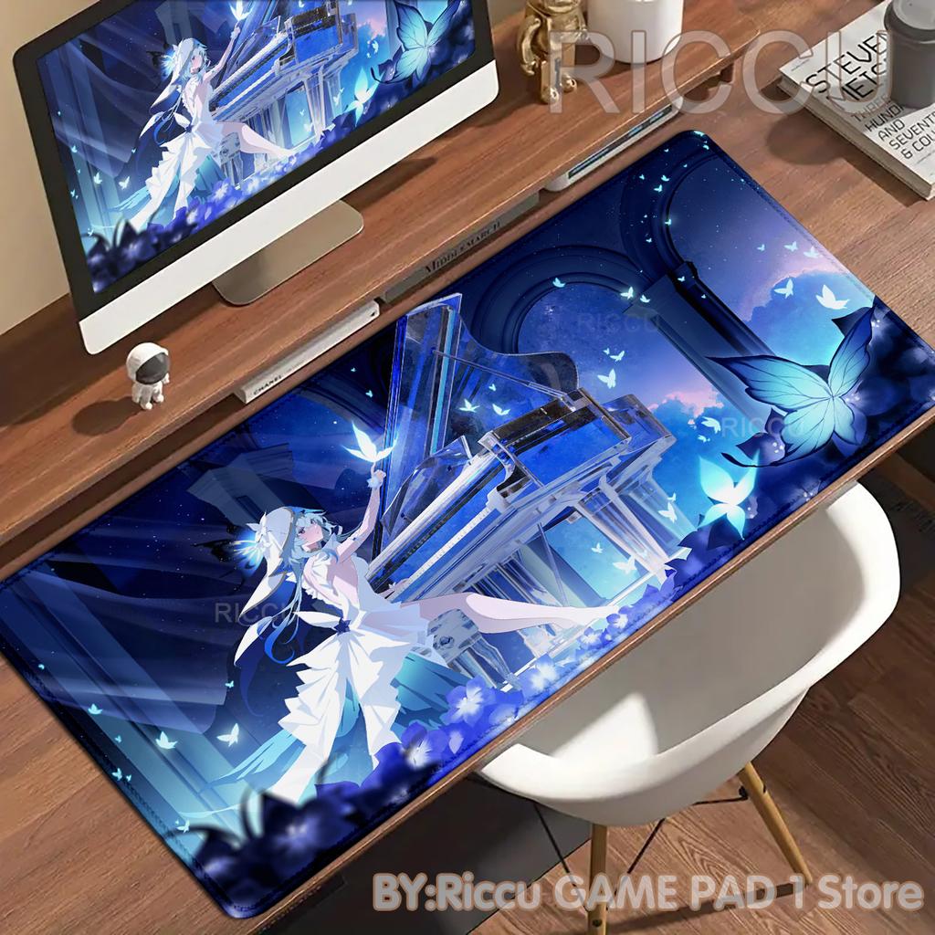 HD Anime Girls Gamer Wuthering Waves The Shorekeeper XXL Large Mouse Pad Non-slip Keyboard Desk Mat Mouse pad PC Accessories Mat