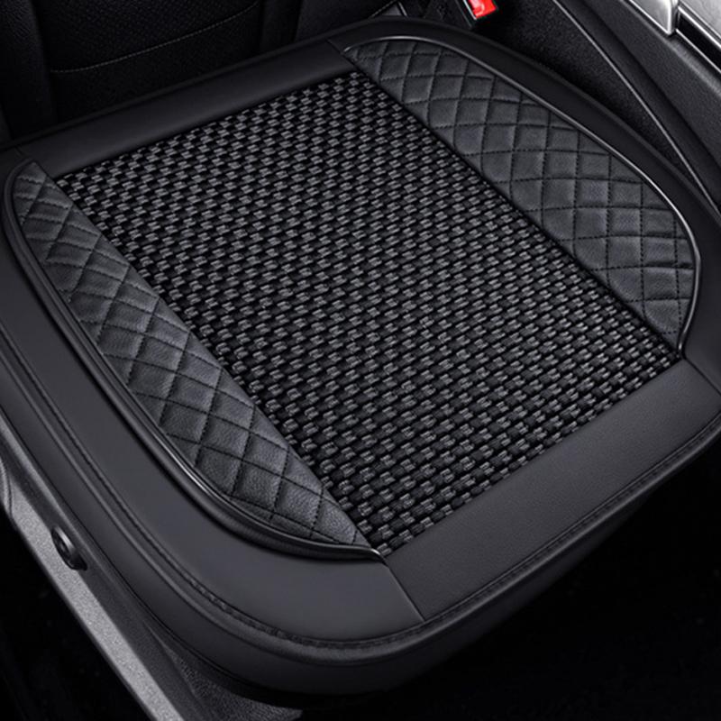 New Full-Wrapped Car Seat Cover Breathable Hole PU Car Front Seat Cushion Four Seasons Universal Anti Slip Auto Seat Protector