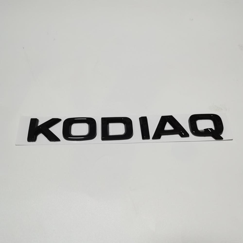 ZDVK6 KODIAQ For Skoda Sticker 1pcs KODIAQ Emblem Sticker Black Rear Trunk Badge For Skoda KODIAQ 4X4 Car Styling Skoda Sticker ABS