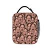 Dwight Schrute Funny FACE Meme Lunch Bag Retro Lunch Box For Girls Office Portable Cooler Bag Oxford Thermal Tote Handbags