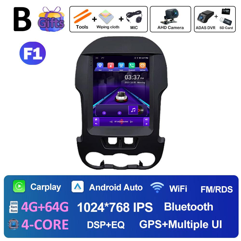Intelligent System Wireless Carplay For Ford Ranger 2012 2013 2014 2015 Bluetooth Autoradio Cooling fan Touch Screen 4G No 2 din